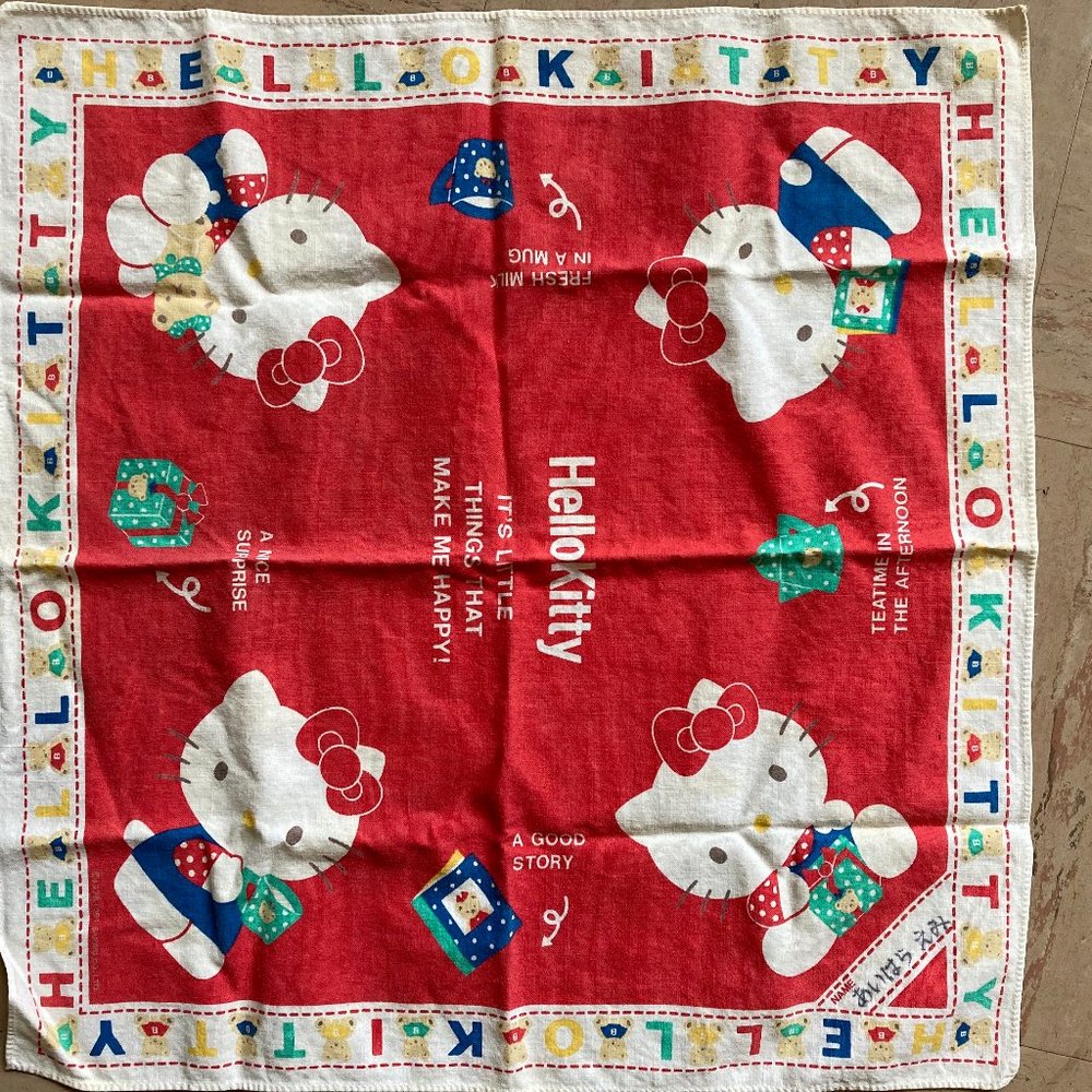 Vintage Hello Kitty Japanese Bandana